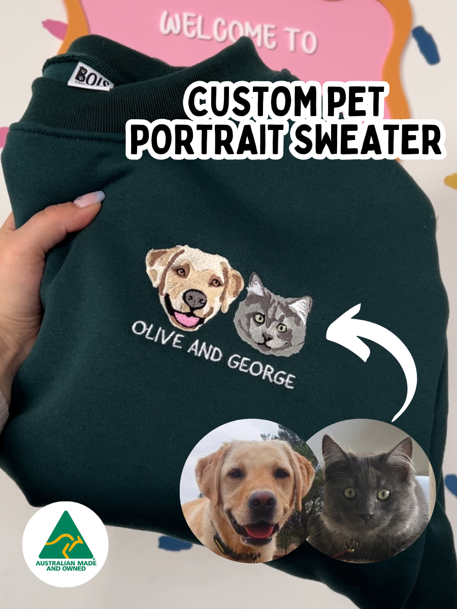 Custom Pet Portrait Crewneck