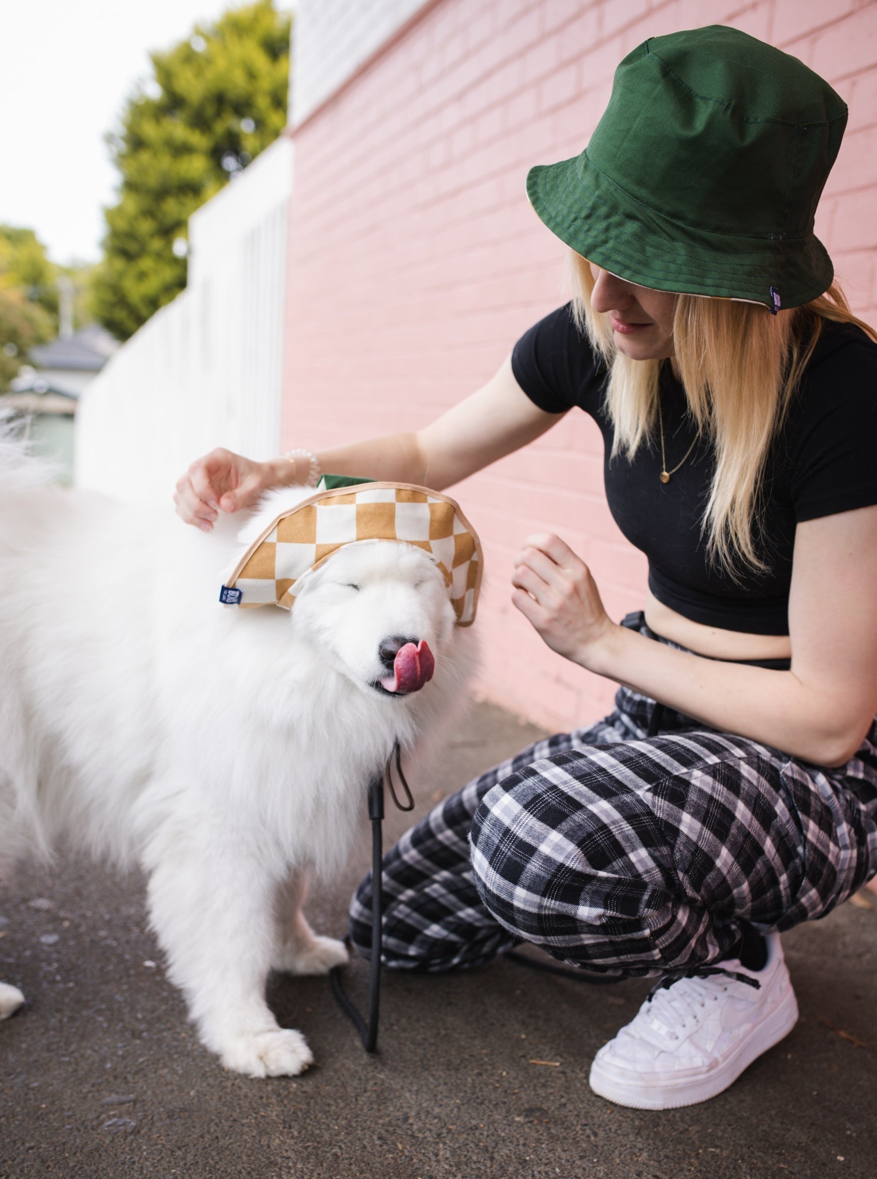 Checker Human Bucket Hat