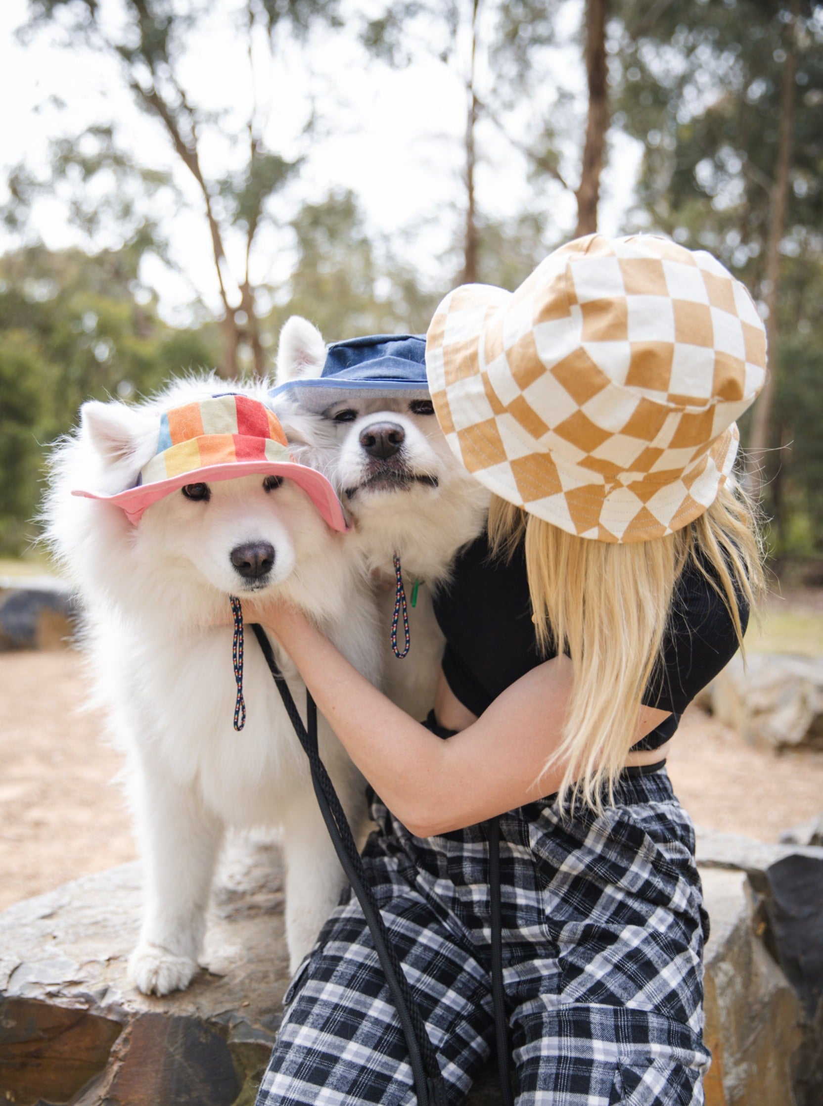 Checker Human Bucket Hat