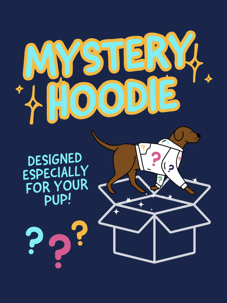 Mystery hoodie for dogs, designed for comfort and style, perfect surprise gift for your pup!