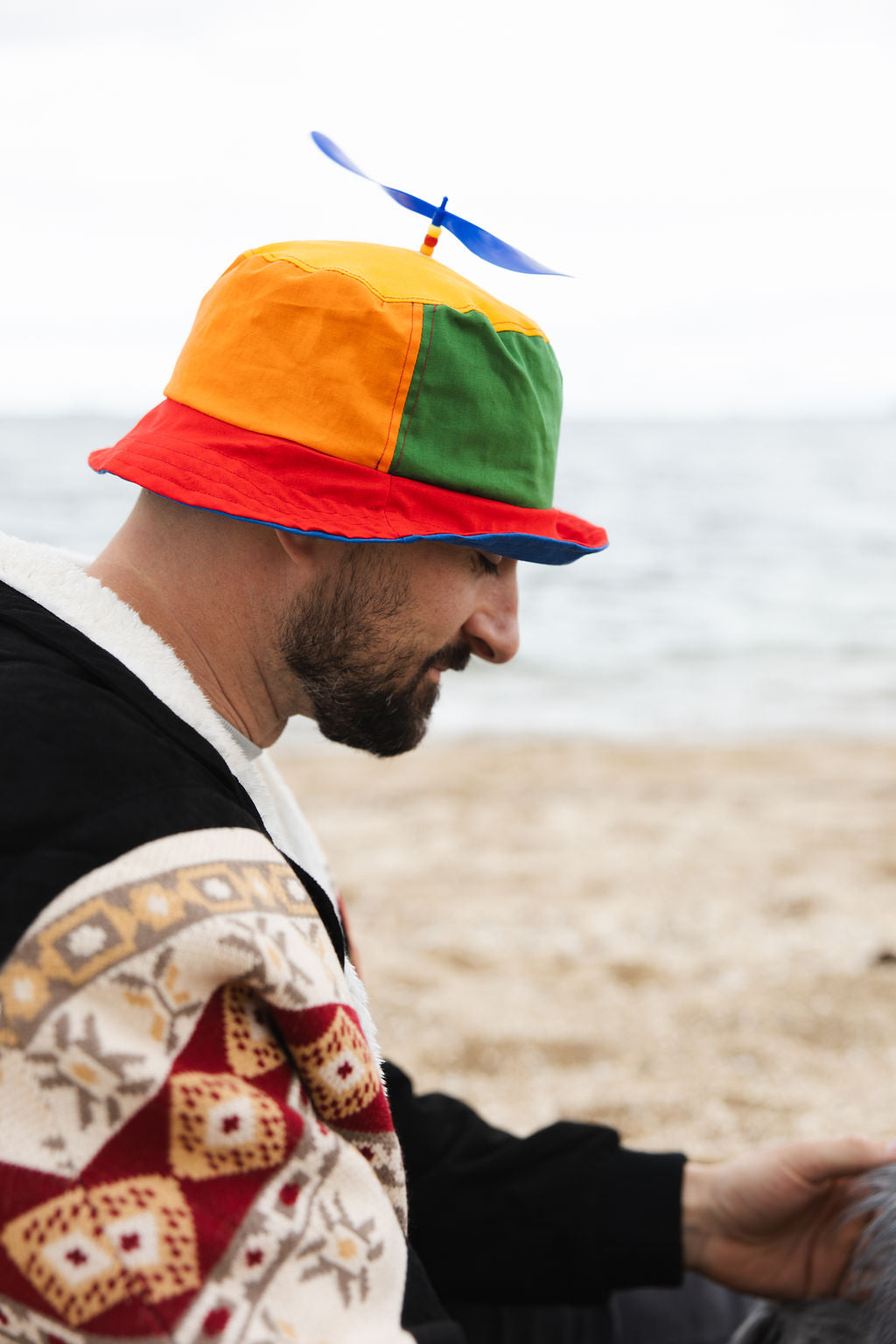 Retro Spinning Propeller Human Bucket Hat