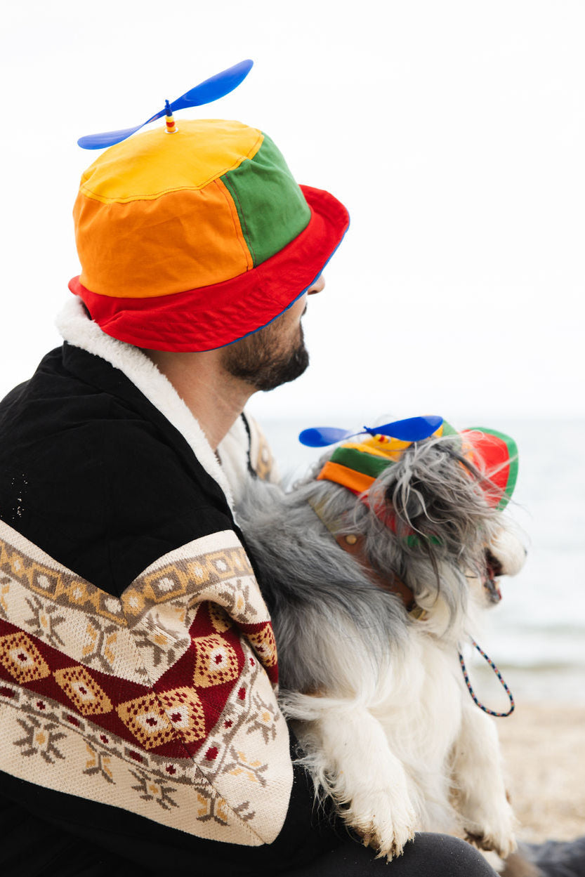 Matching Dog and Owner Retro Spinning Propeller Hats