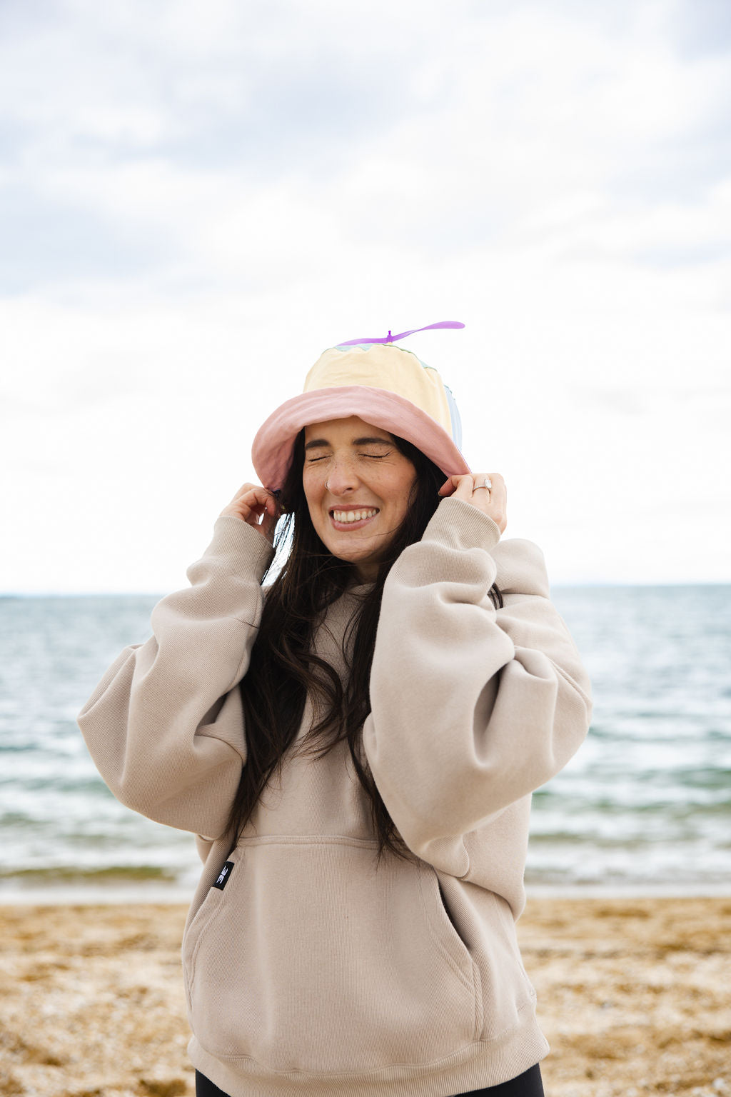 Pastel Spinning Propeller Human Bucket Hat
