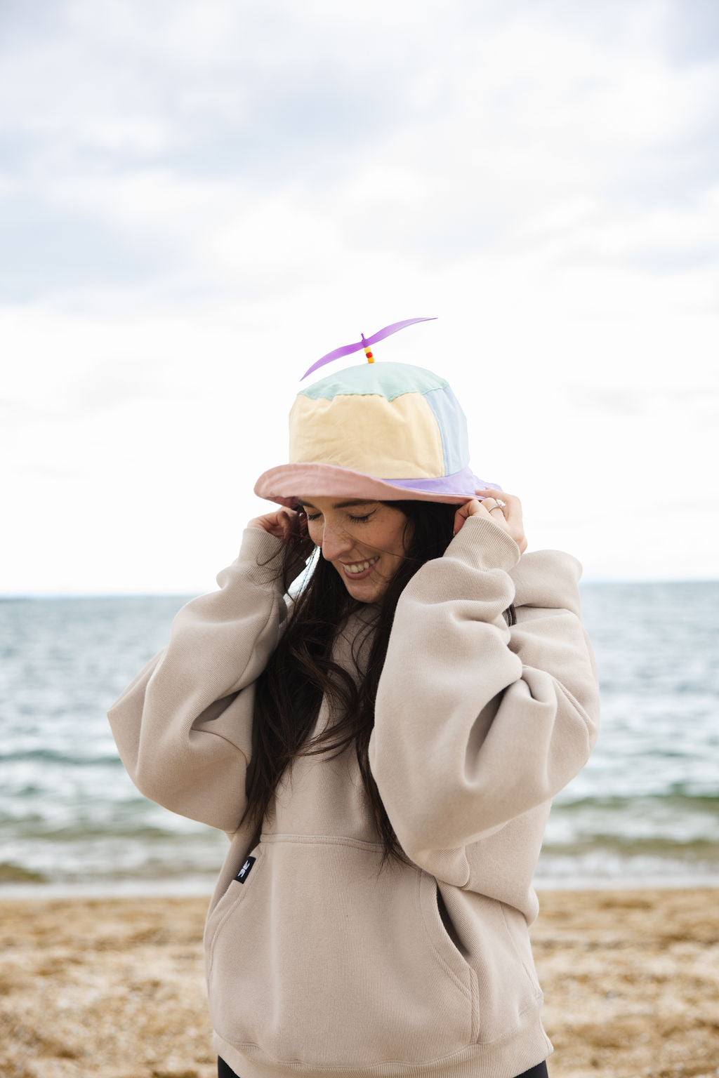 Pastel Spinning Propeller Human Bucket Hat