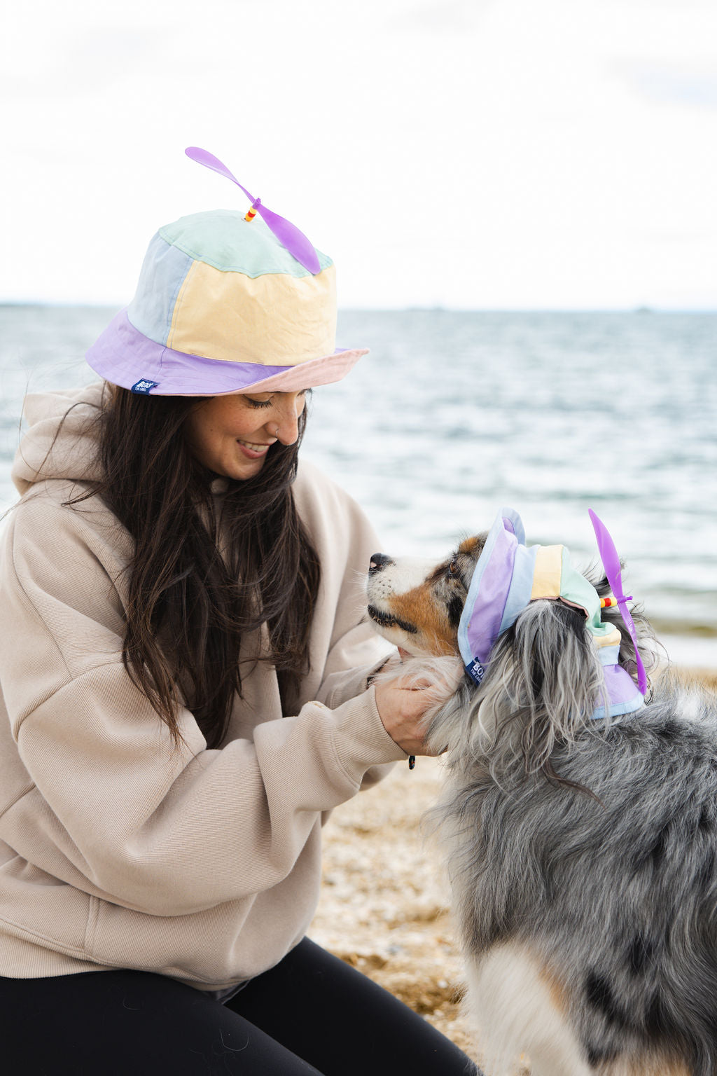 Matching Dog and Owner Pastel Spinning Propeller Hats