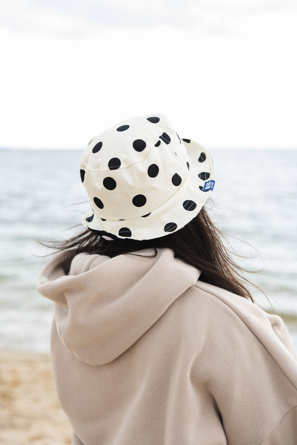 Polka Dot Human Reversible Bucket Hat