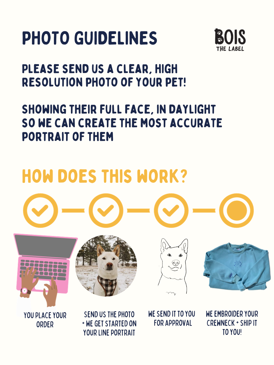 Custom Pet Line Portrait Crewneck