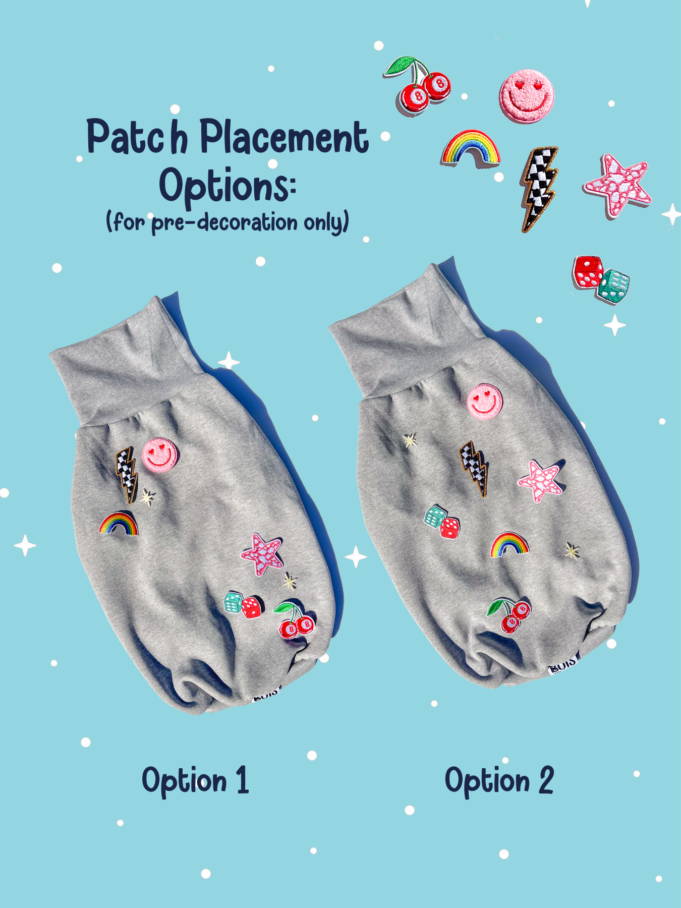 DIY Iron Patch Dog Sweater