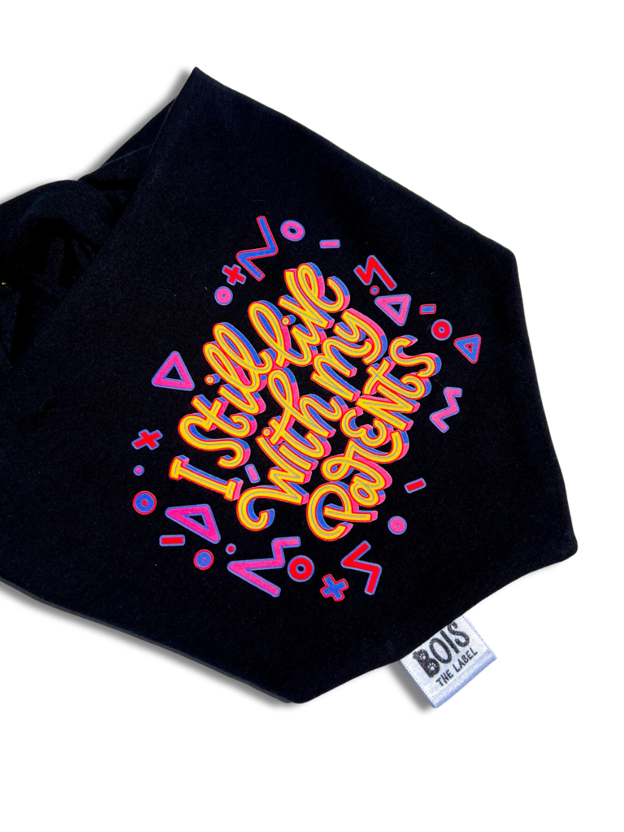 "I Still Live with My Parents" x BubblyType Dog Bandana
