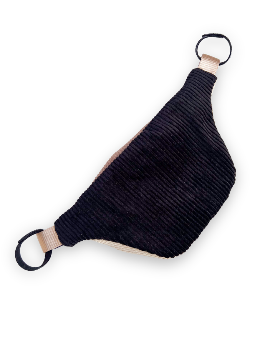 Doggy Bumbag - Cream Corduroy Colourblock