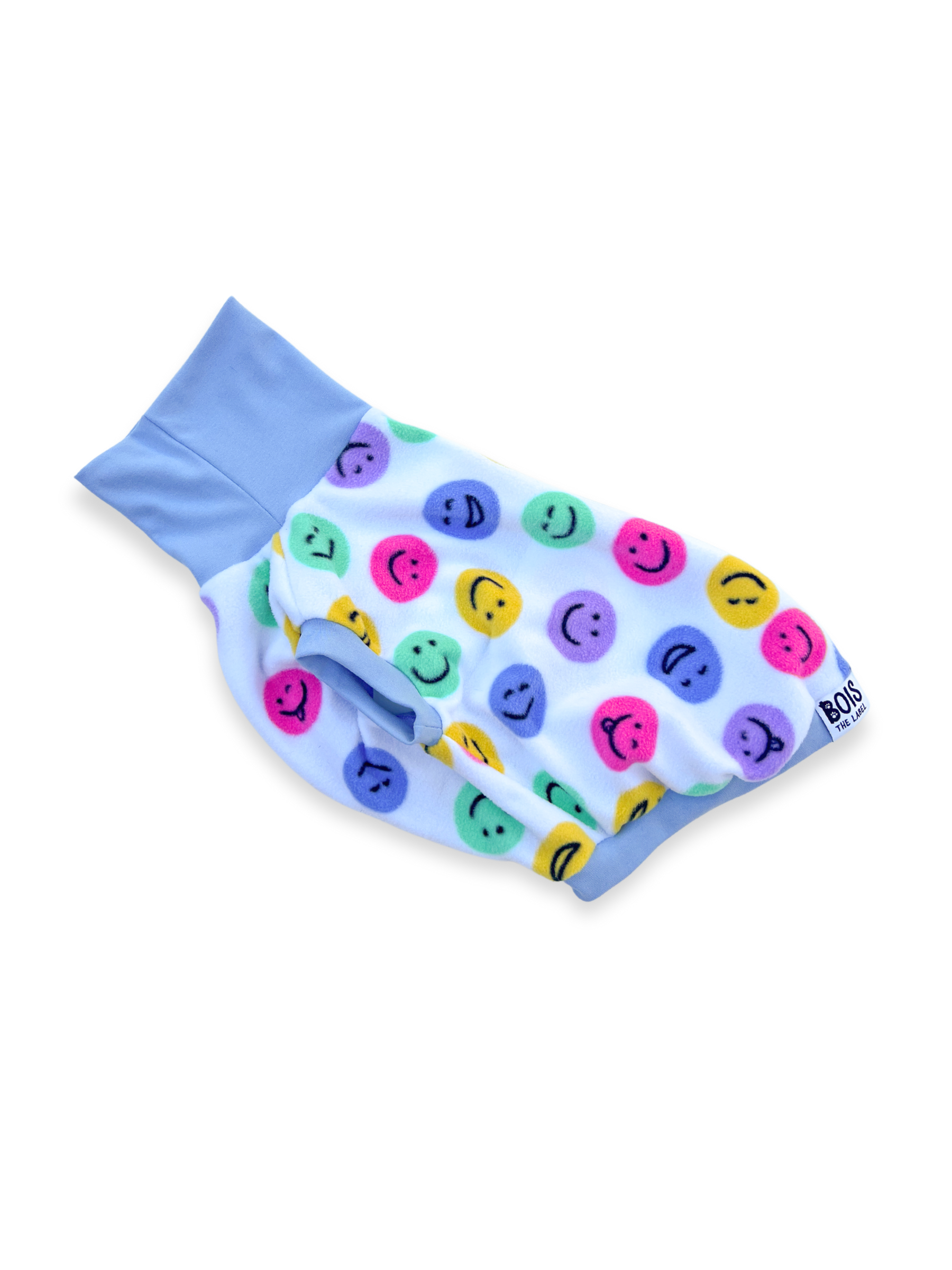Smiley Fleece Sleeveless Dog Jumper