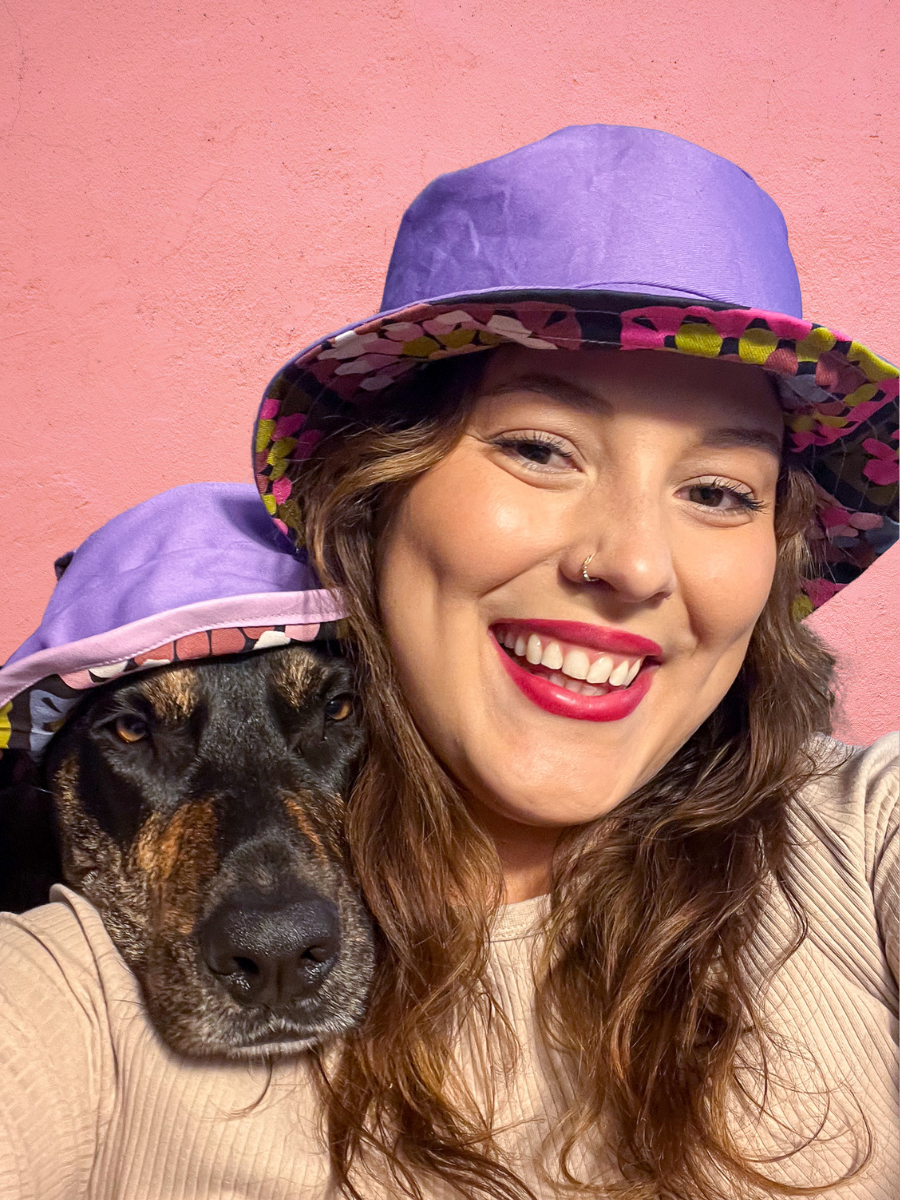 Crochet Print Human Reversible Bucket Hat