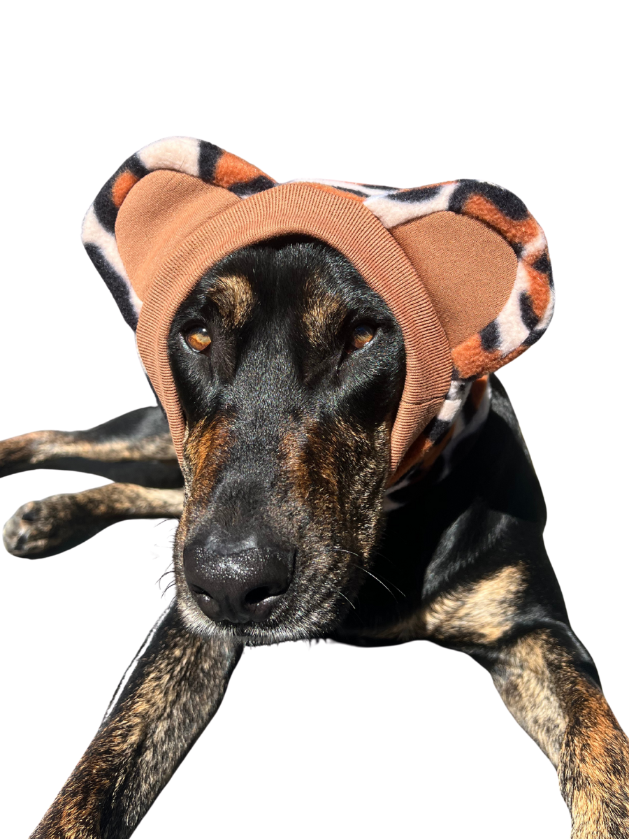 Cheetah Leopard Snood Dog Costume