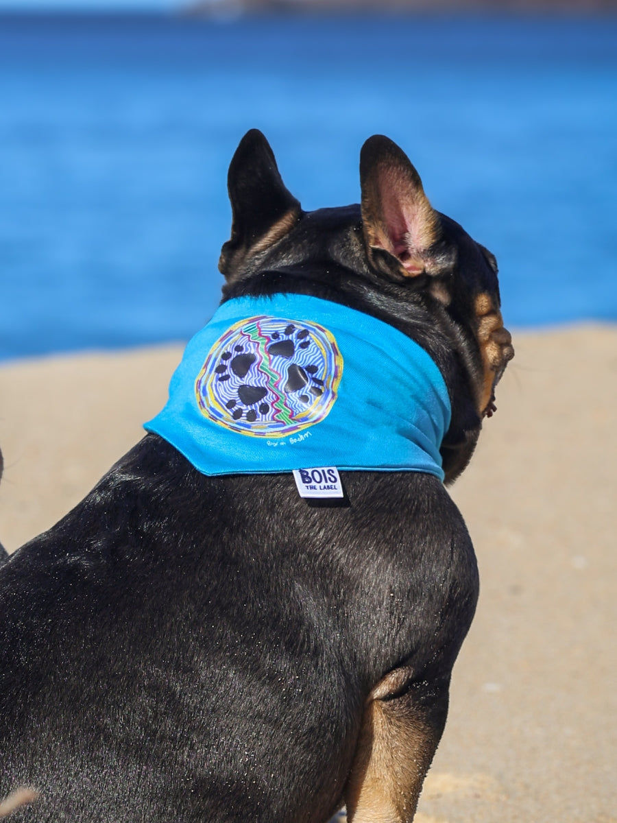 Paws Art Dog Bandana - by Byron Boehm