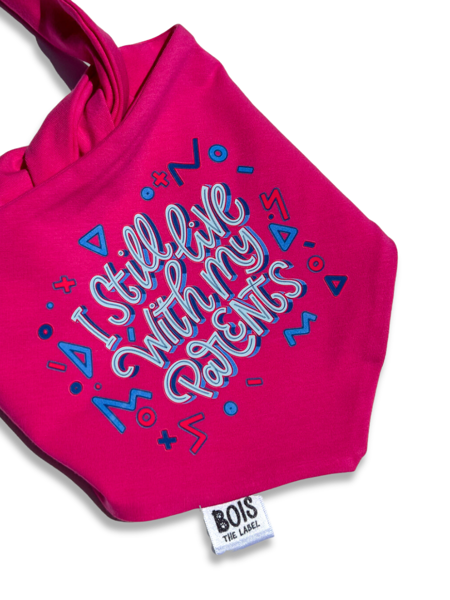 "I Still Live with My Parents" x BubblyType Dog Bandana