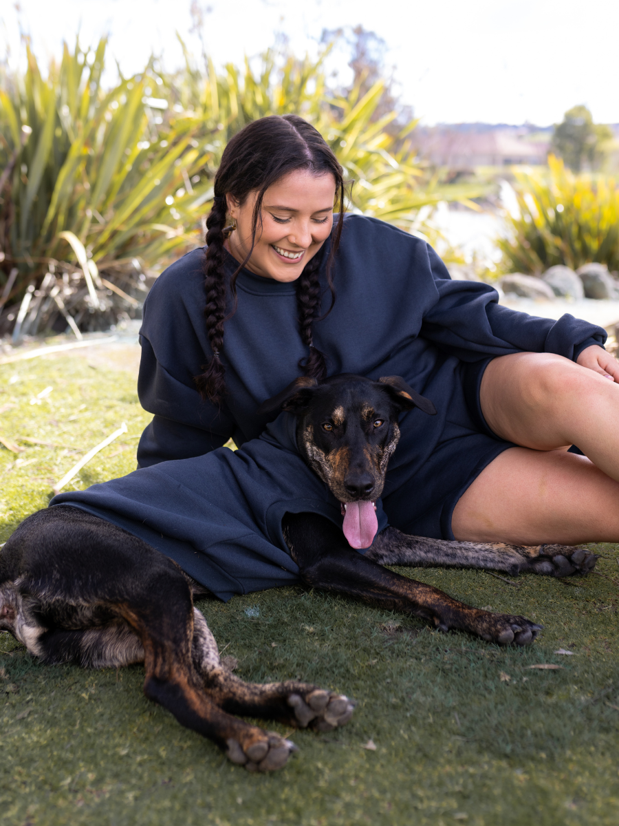 Charcoal Crewneck Matching Set