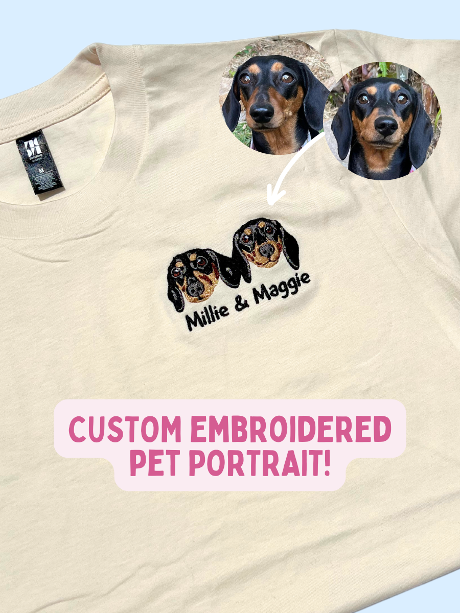 Custom Pet Portrait Tshirt