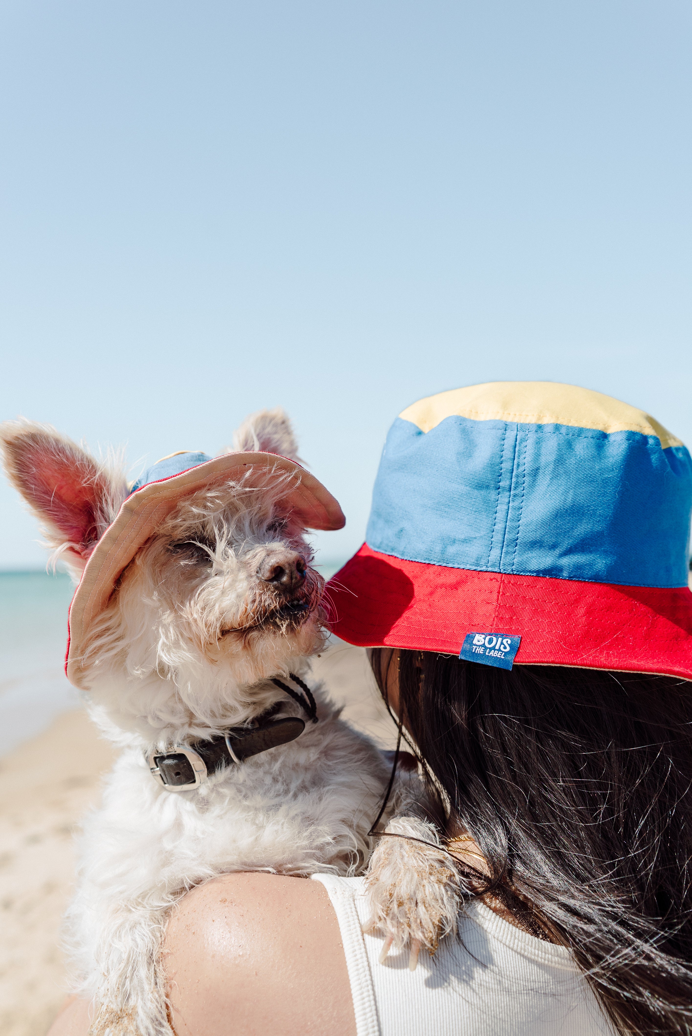 Bobs réversibles années 90 assortis pour chiens et maîtres