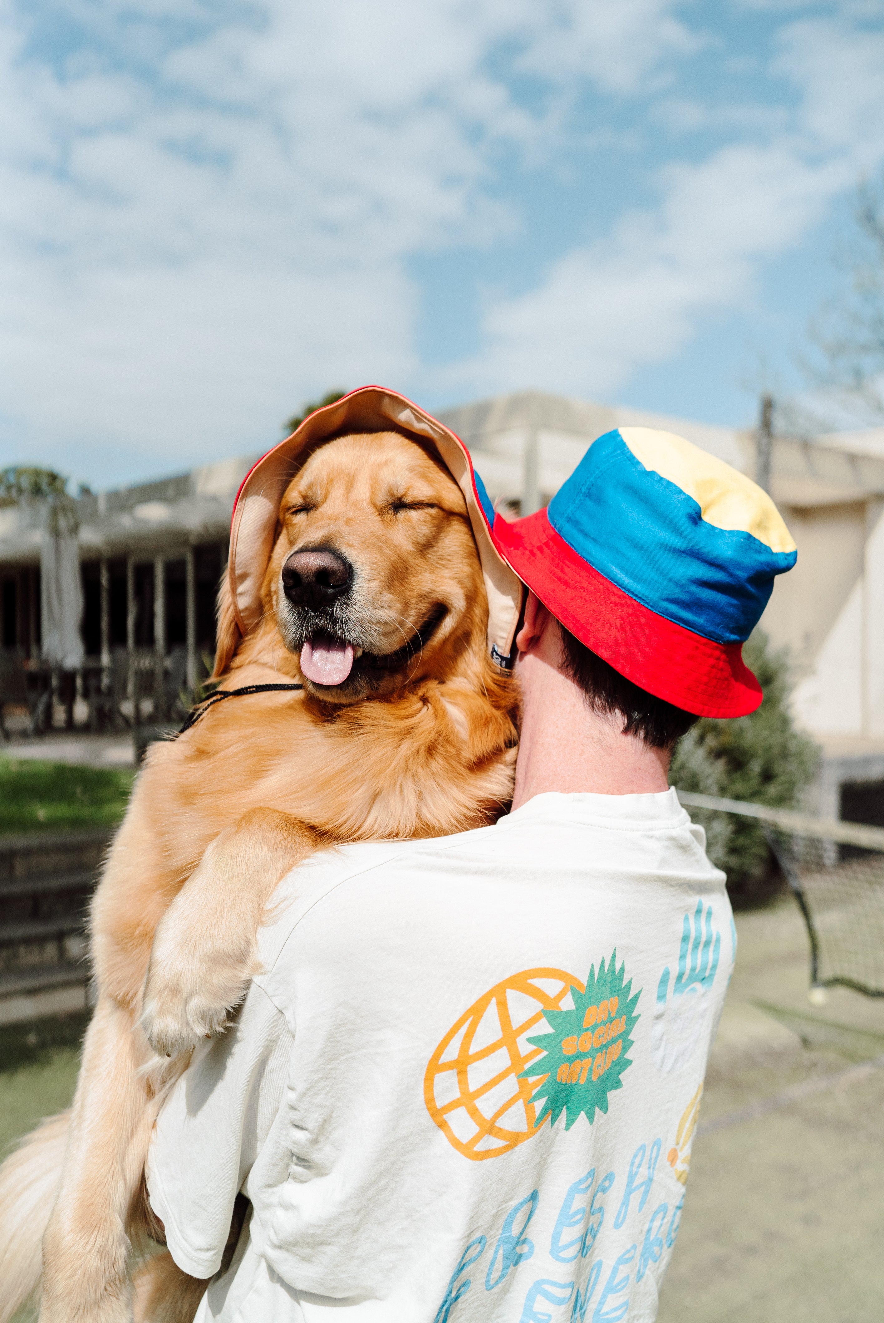 Matching Dog and Owner 90s Reversible Bucket Hats