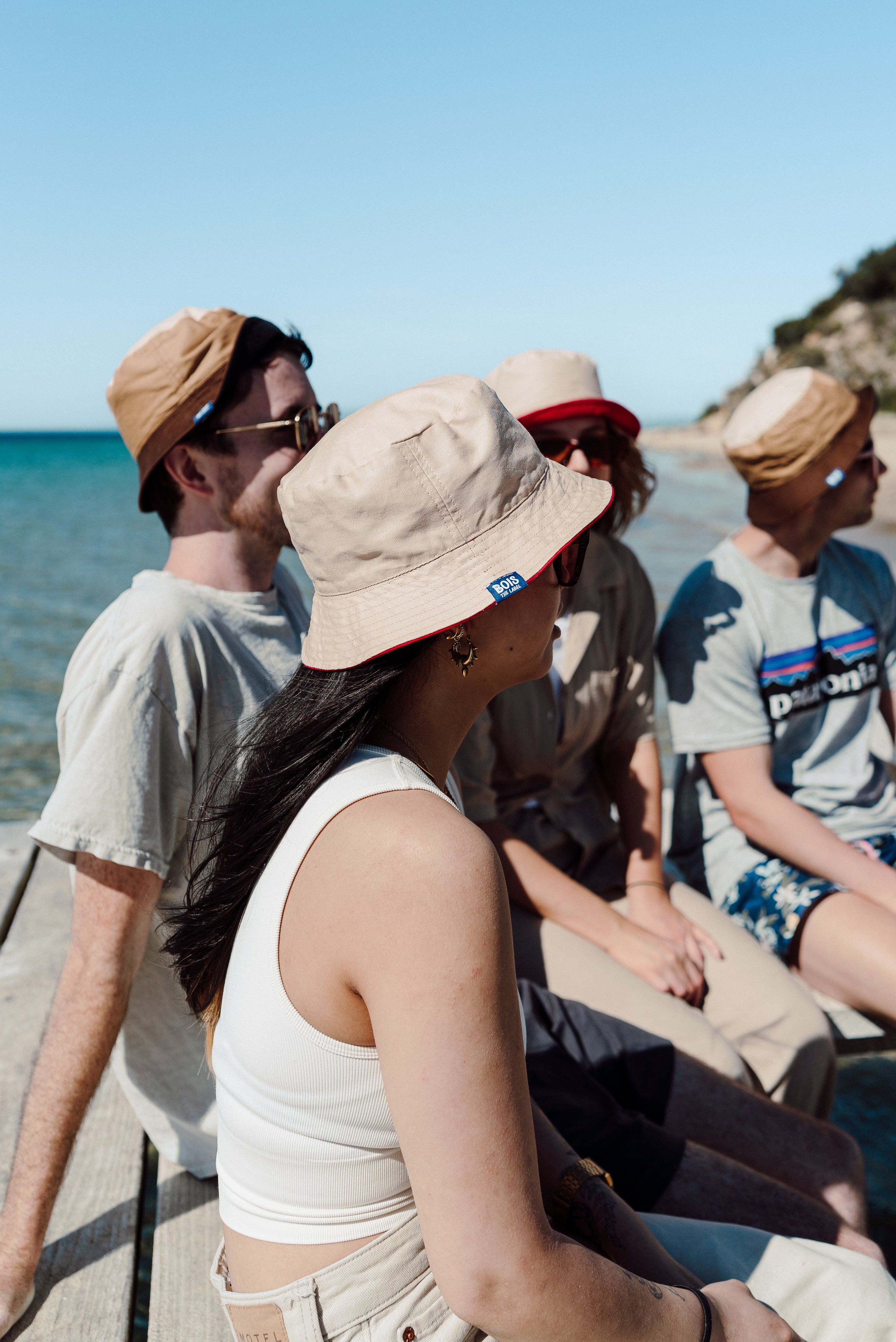 90s Colorblock Reversible Human Bucket Hat