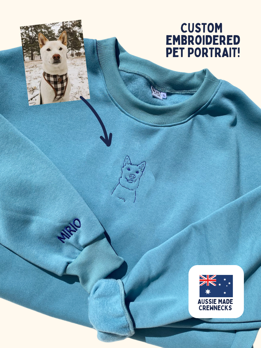 Custom Pet Line Portrait Crewneck