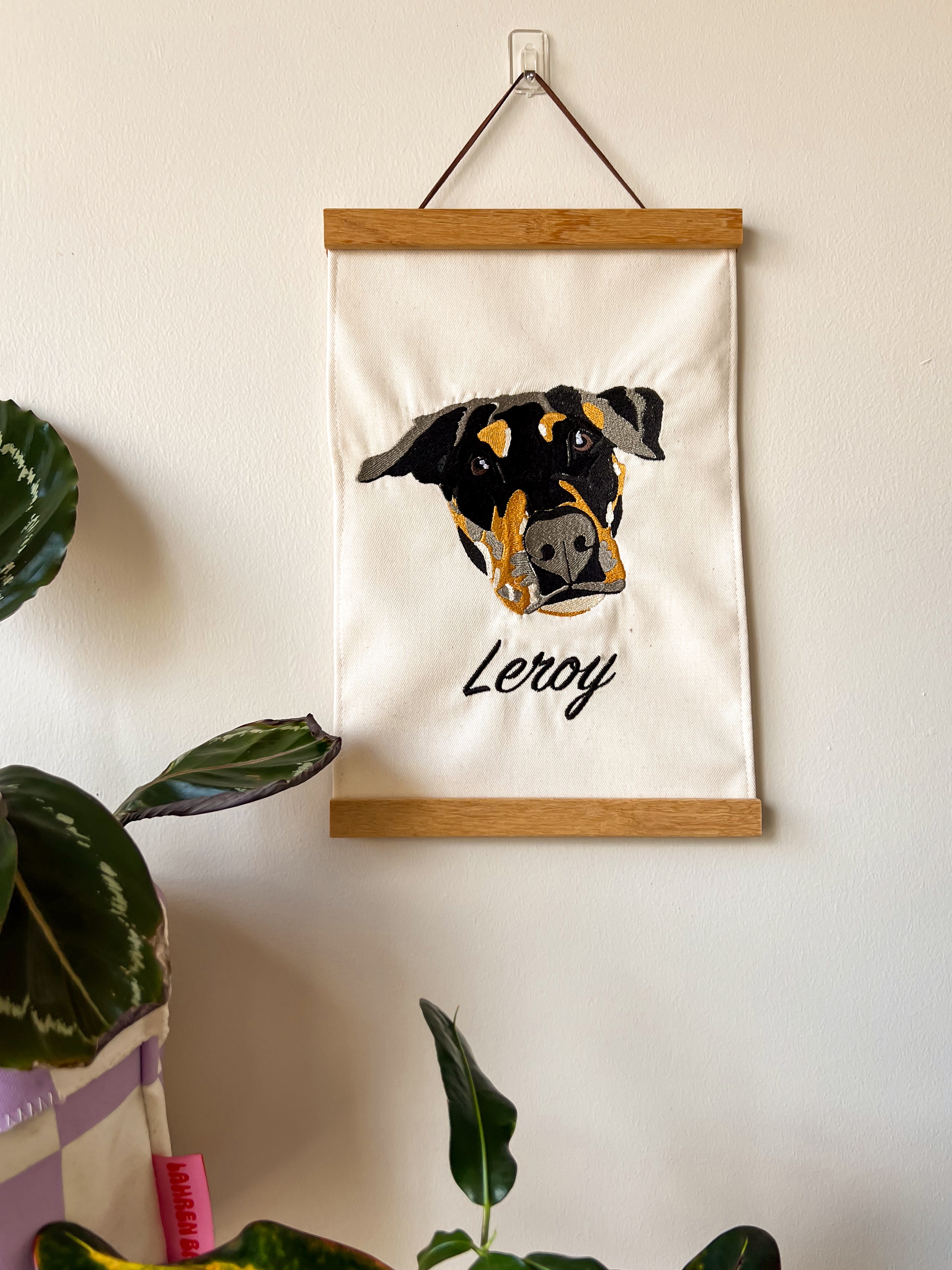 Custom Pet Portrait Wall Hanging