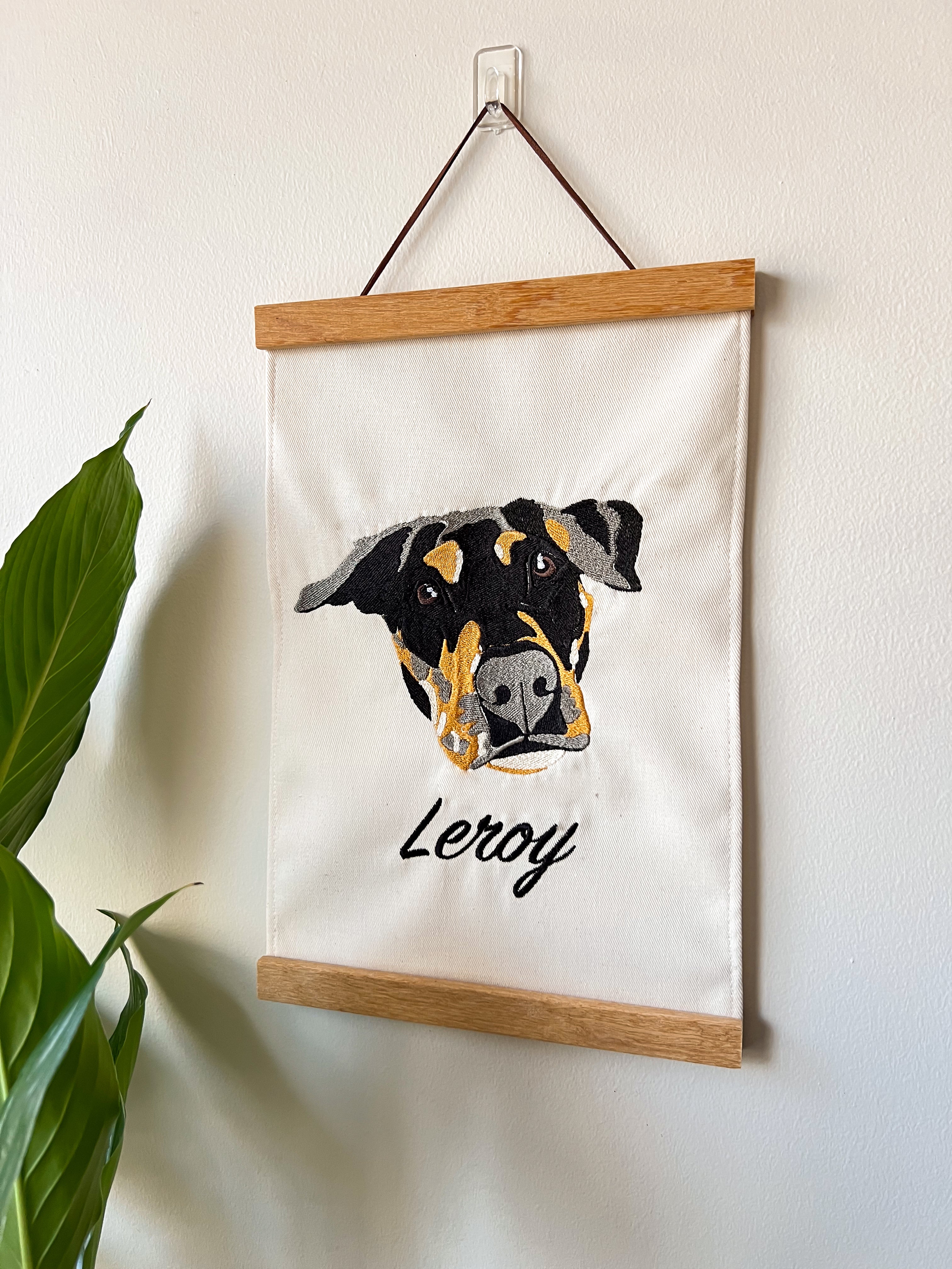 Custom Pet Portrait Wall Hanging