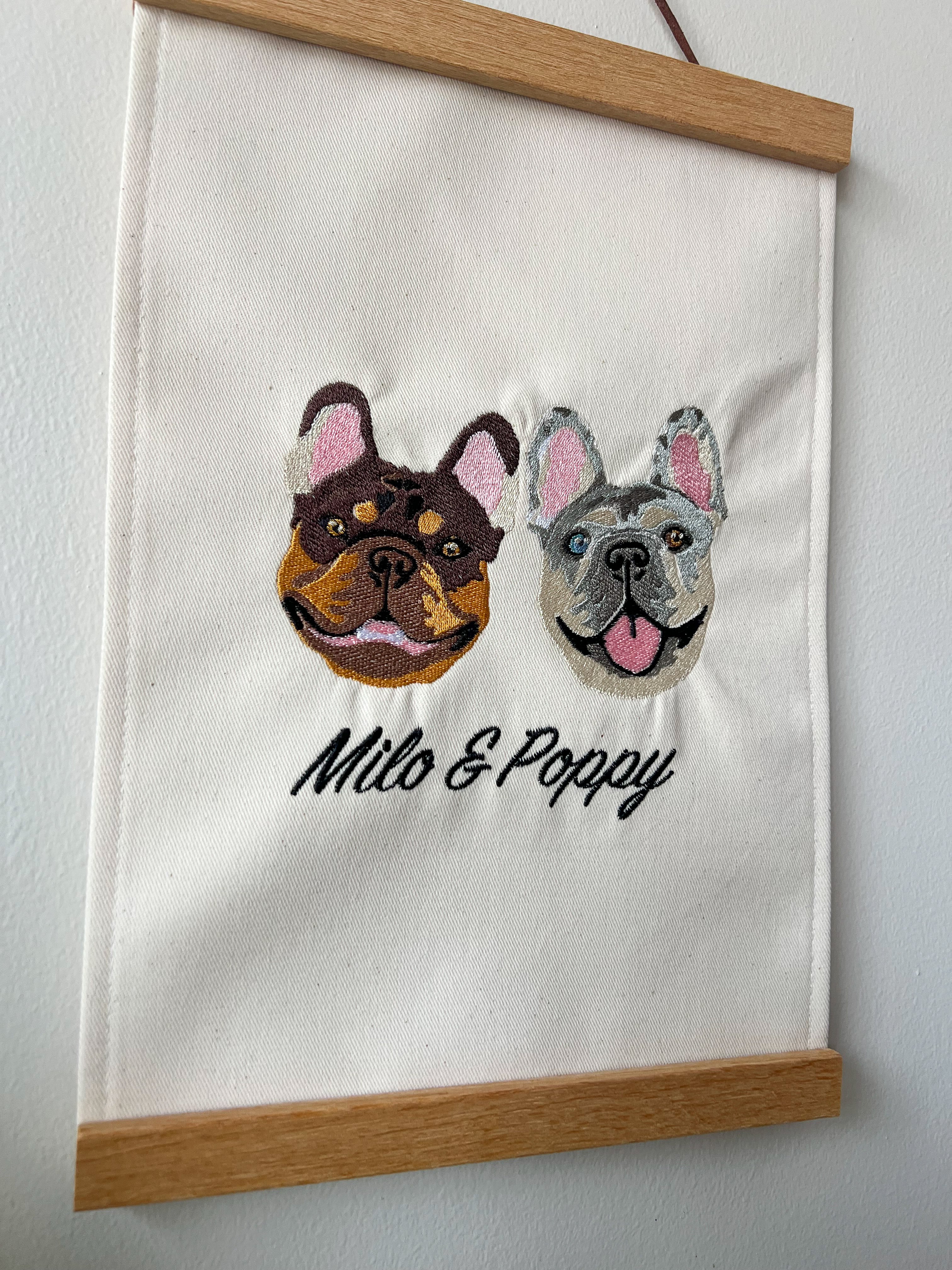 Custom Pet Portrait Wall Hanging