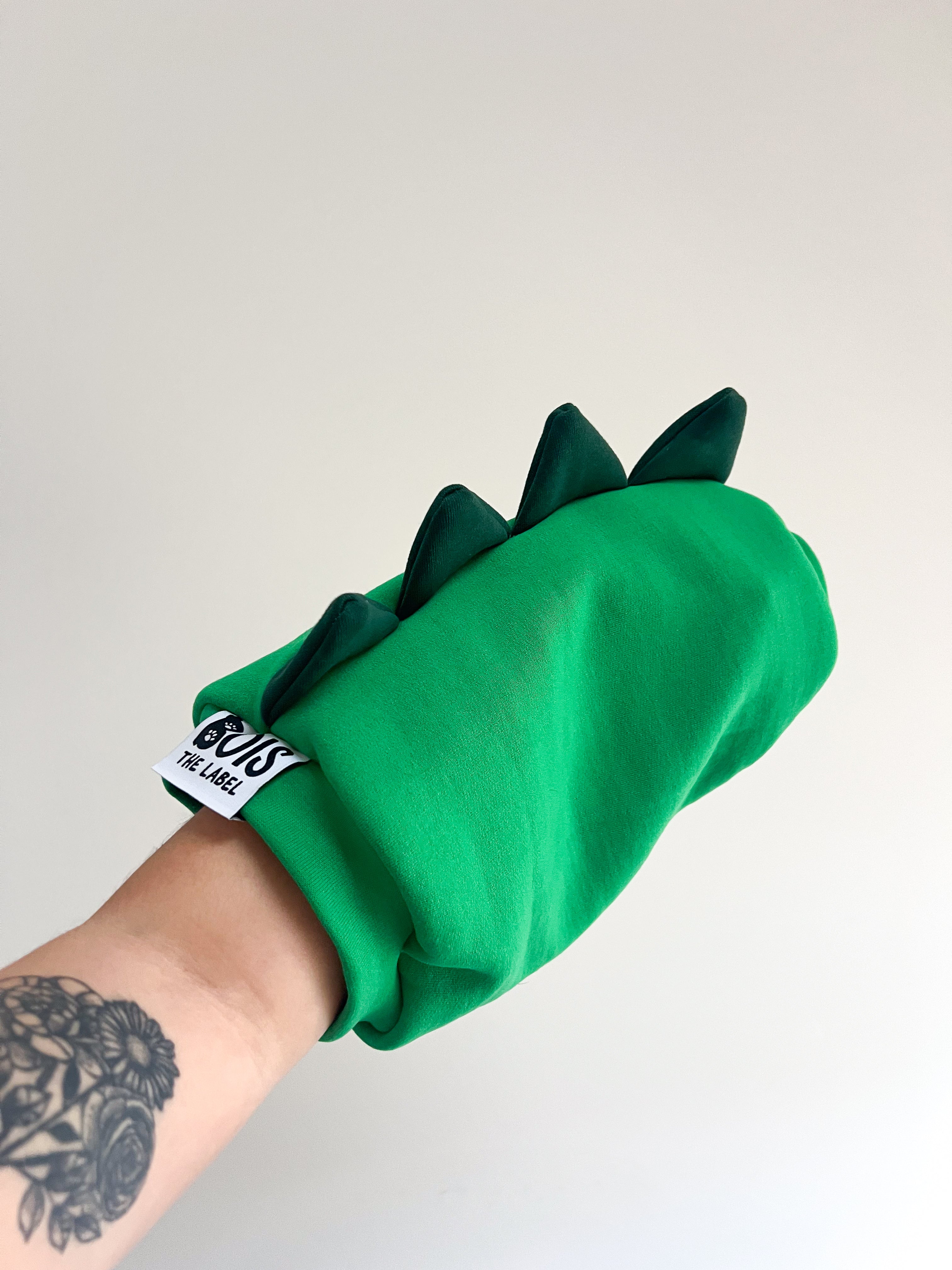 Green Dinosaur Snood Dog Costume