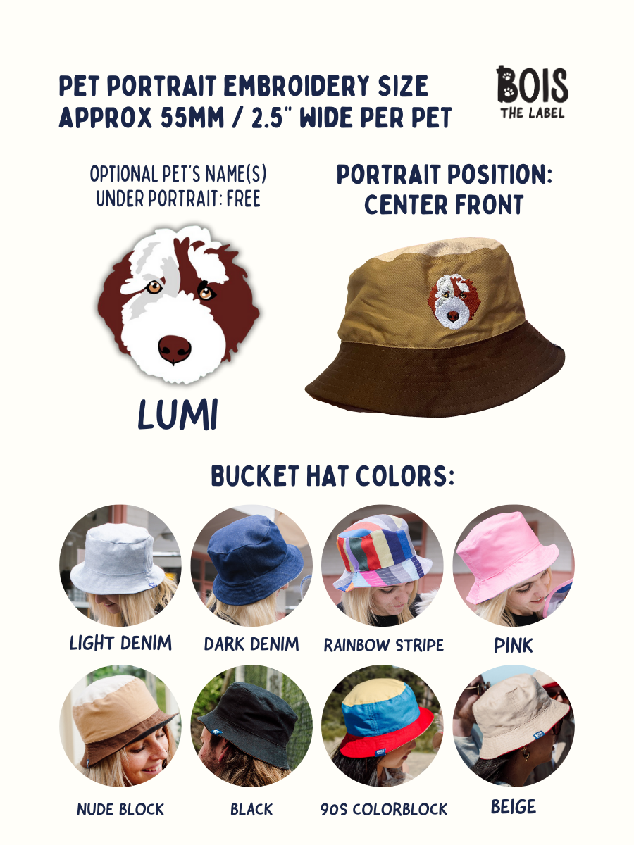 Custom Pet Portrait Bucket Hat