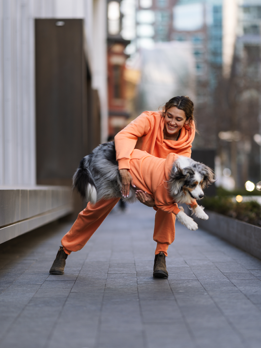 Orange is the New Bark Matching Set