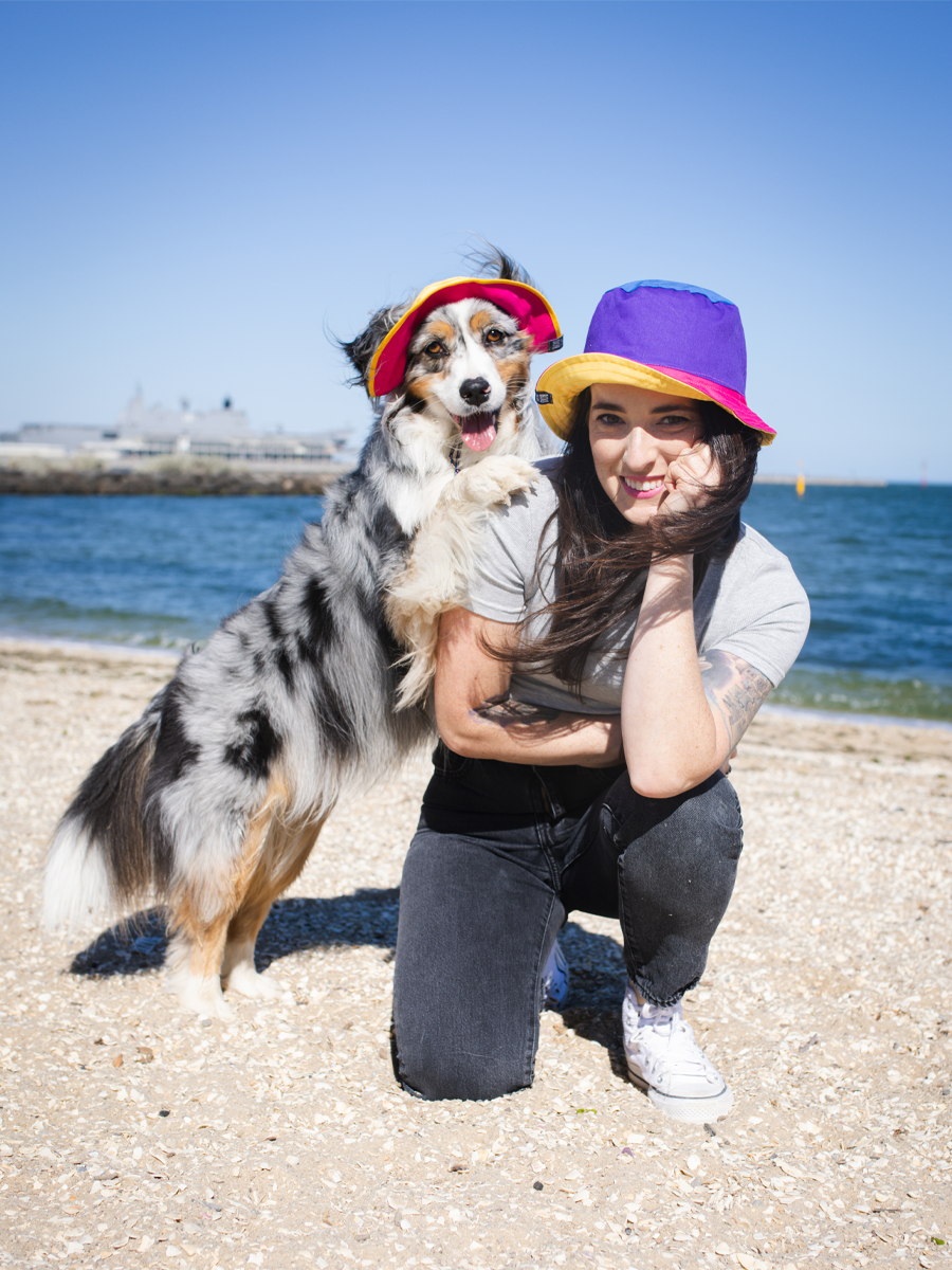 Matching Dog and Owner 80s Bucket Hats