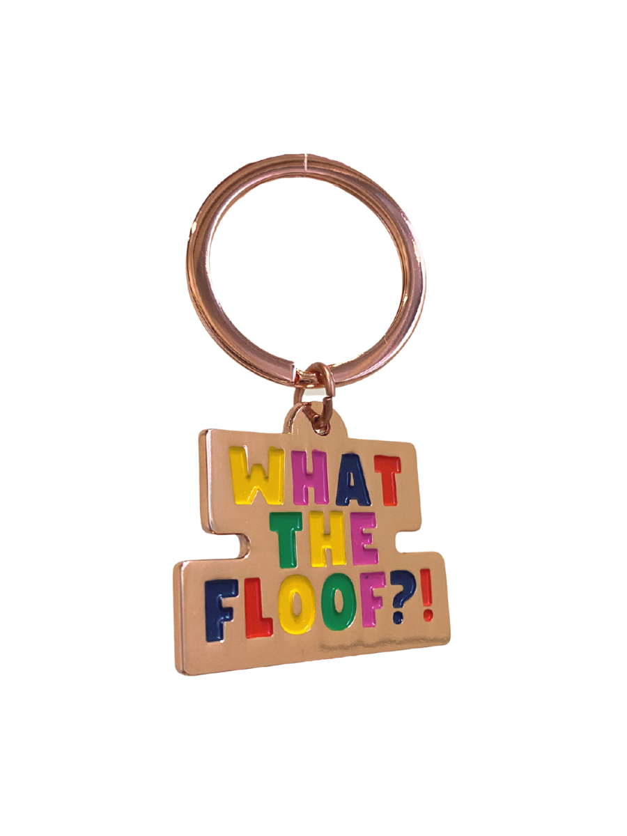 "What The Floof" Key Ring / Dog Tag