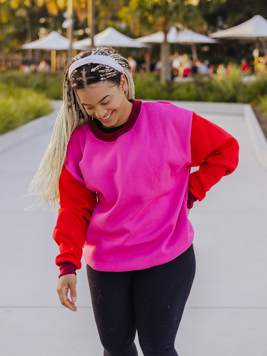 Pretty in Pink Human Crewneck