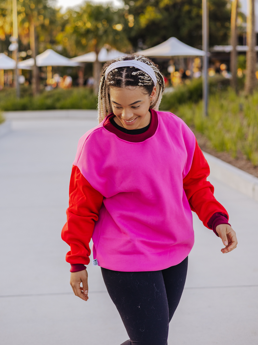 Pretty in Pink Human Crewneck