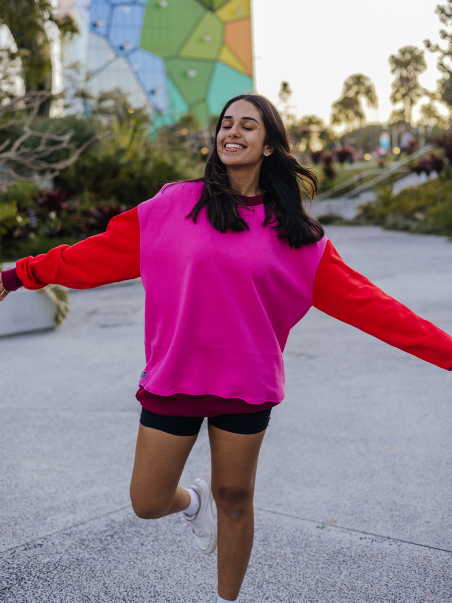Pretty in Pink Human Crewneck