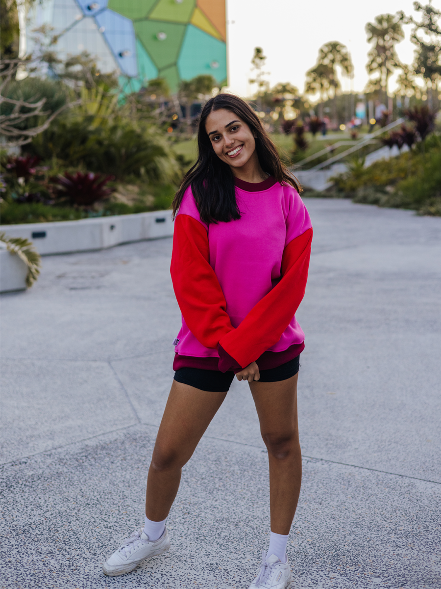 Pretty in Pink Human Crewneck